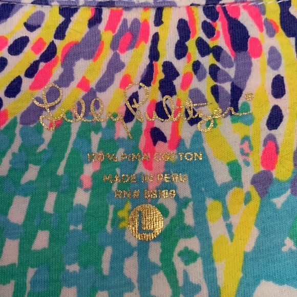 Lilly Pulitzer 3/4 sleeve short dress v neck - Picture 5 of 5